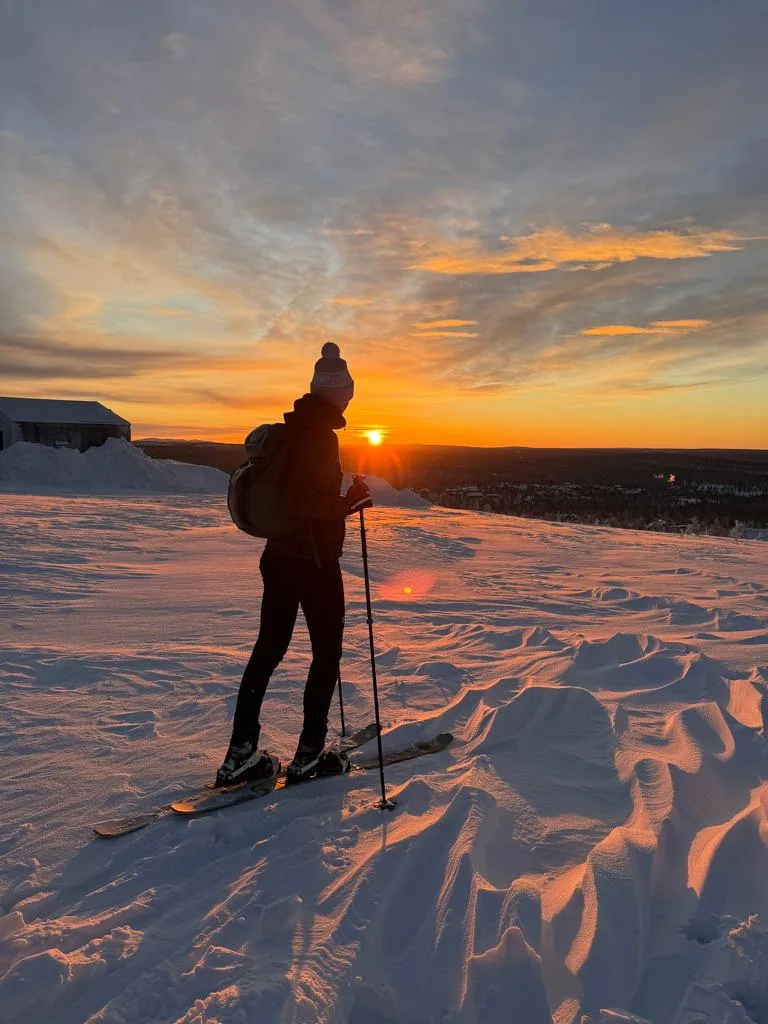 Snow-covered Arctic landscape that inspired Aura Arctic Chalets in Saariselkä, Finnish Lapland